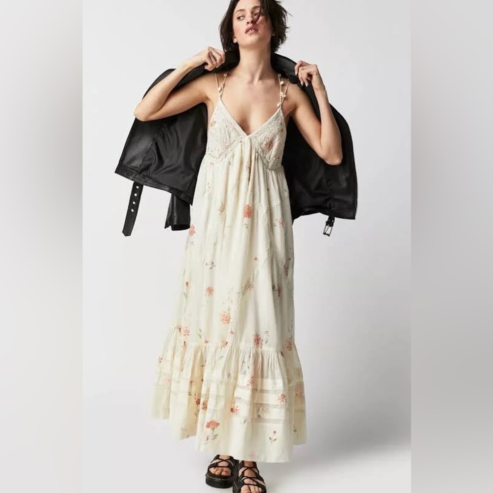 NWOT - Free People Bali Woodland Floral Maxi Dress Medium